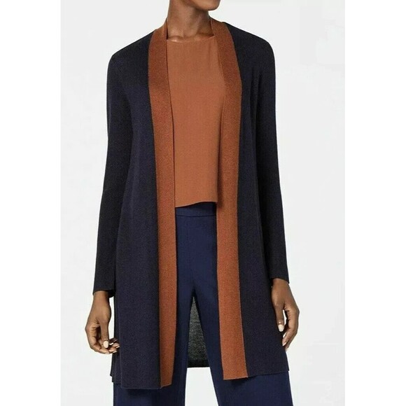 Eileen Fisher Sweaters 268 Eileen Fisher Women Blue Navy Brown